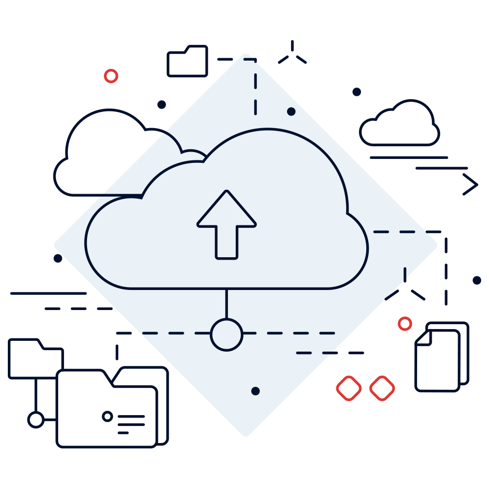 database-simple-lines-illustration